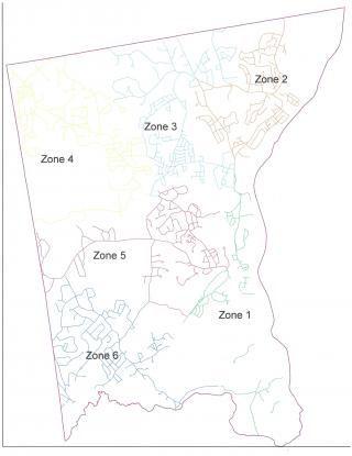 Street Sweeping Map by Zone